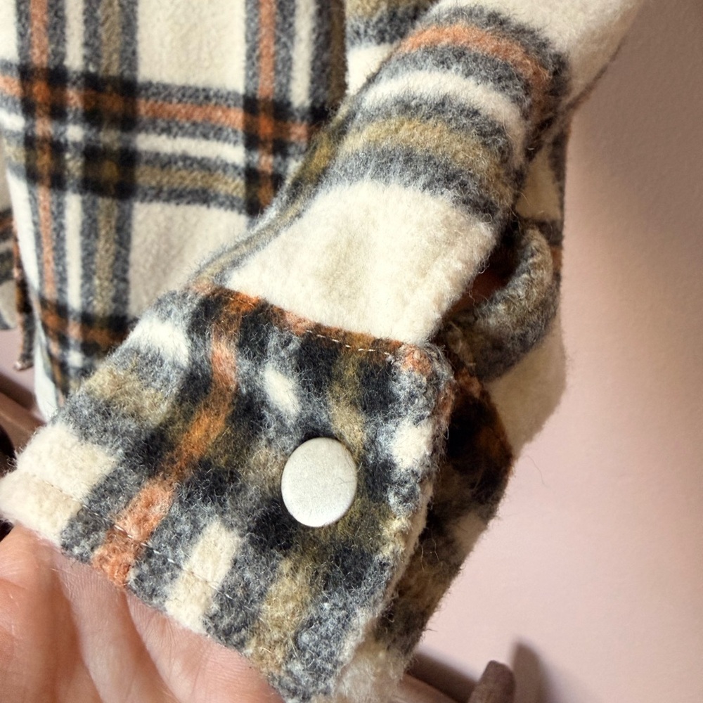 Plaid Button-Up Shacket - image 6